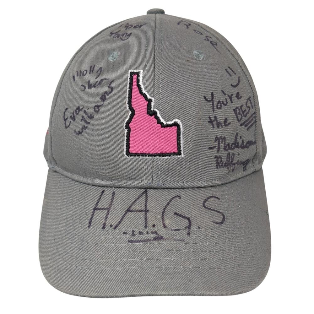 Idaho Stampede St. Luke's MSTI Strapback Baseball Cap Gray One Size Signed